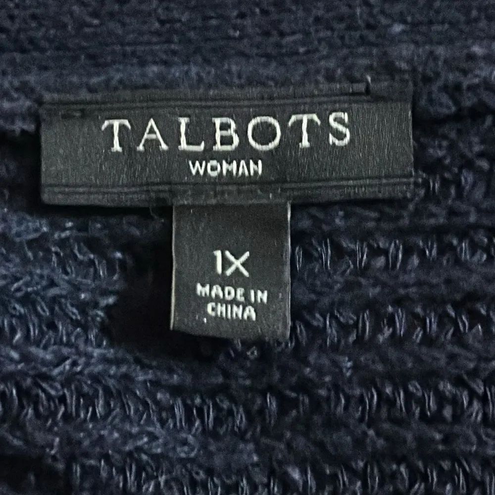 Talbots Open Front Linen Cardigan Sweater! - Picture 5 of 7